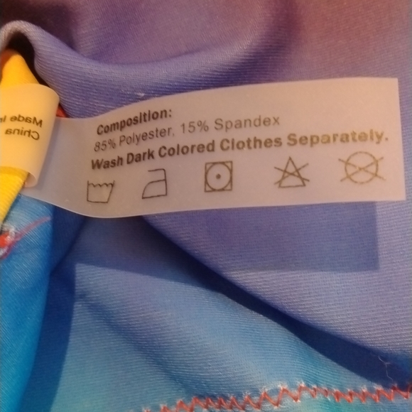 EUC Zaful Rainbow Tie Dye Bikini Set - Picture 8 of 8